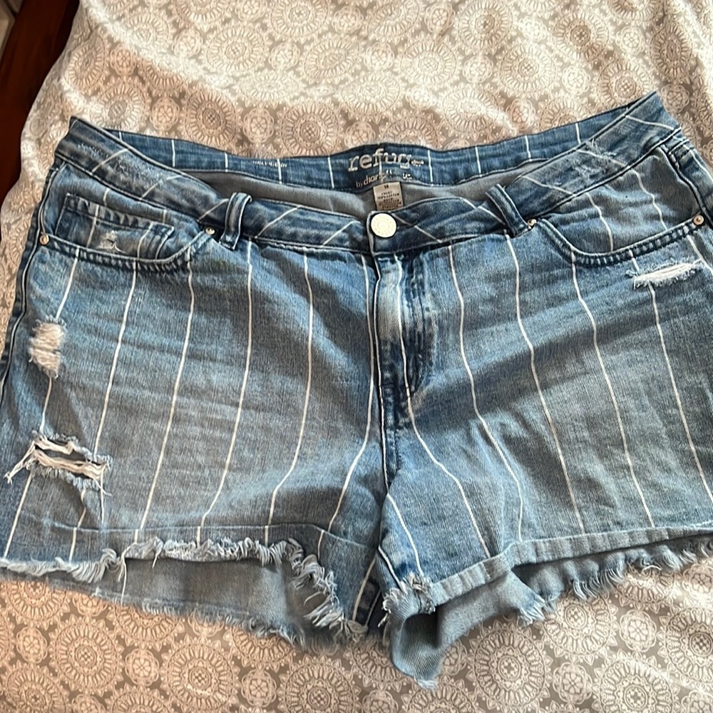 Denim shorts size 14